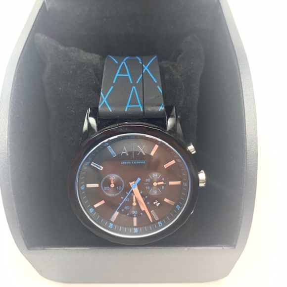 A|X MEN'S CHRONOGRAPH WATCH SILICONE STRAP AX1342 - Picture 8 of 14